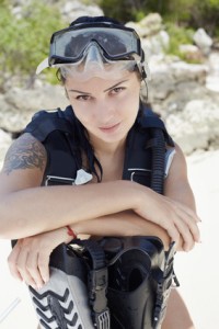 Scuba woman