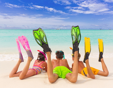 Kids on the beach