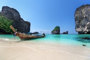 boat at Phi Phi island, Thailand